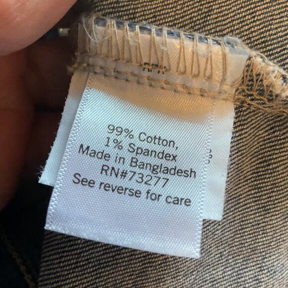 So Distressed Four Pocket Blue Jean Jacket Boho Preppy Xs - Picture 5 of 7